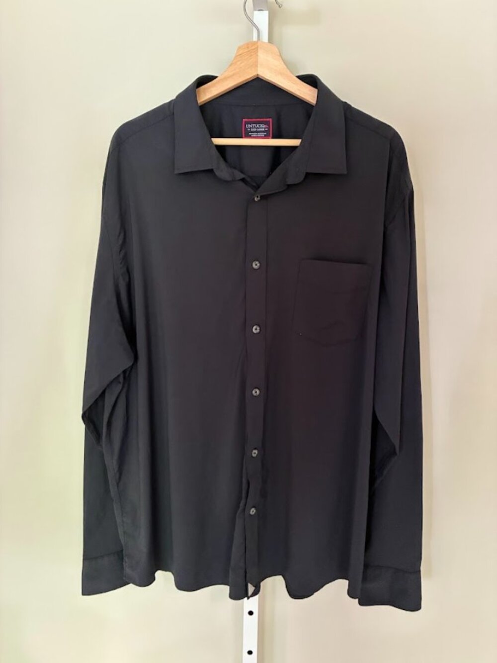 UNTUCKit Gironde Shirt Men XXXL Black Wrinkle Free Performance Stretch Button Up